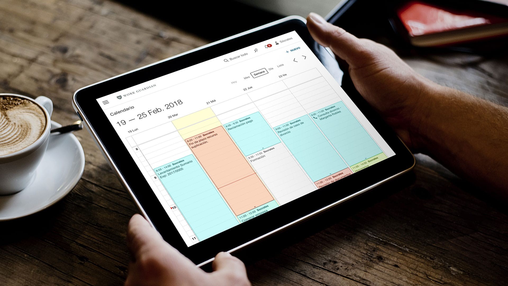 Work Guardian en tablet